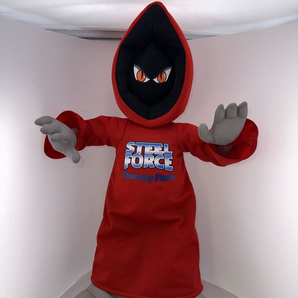 Dorney Park Steel Force Grim Reaper Plush Toy - 16" - Rollercoaster Mascot